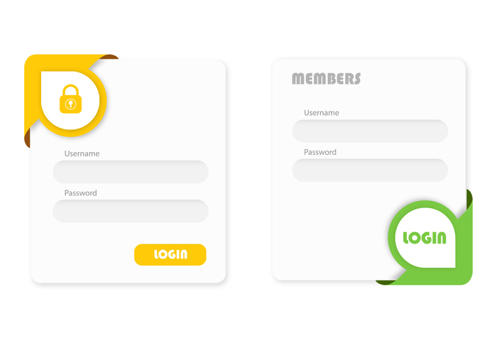 Corner Banners and Login PSD Pack Corner Banners and Login PSD Pack