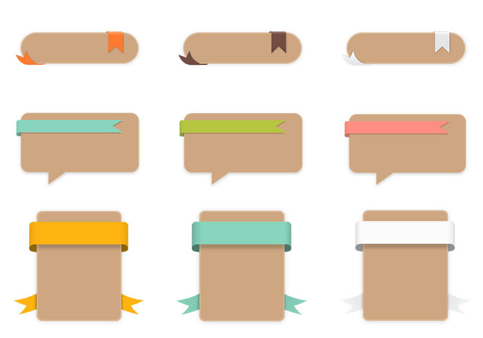 Craft Paper Label PSD Pack Craft Paper Label PSD Pack