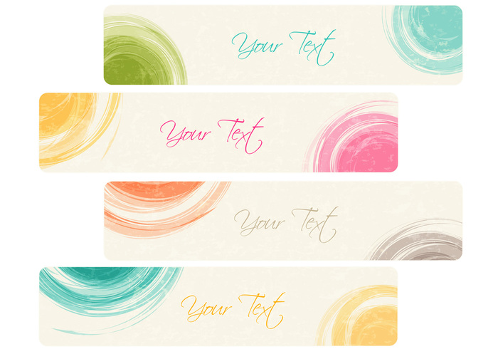 Dry Brushed Banner PSD Pack Dry Brushed Banner PSD Pack