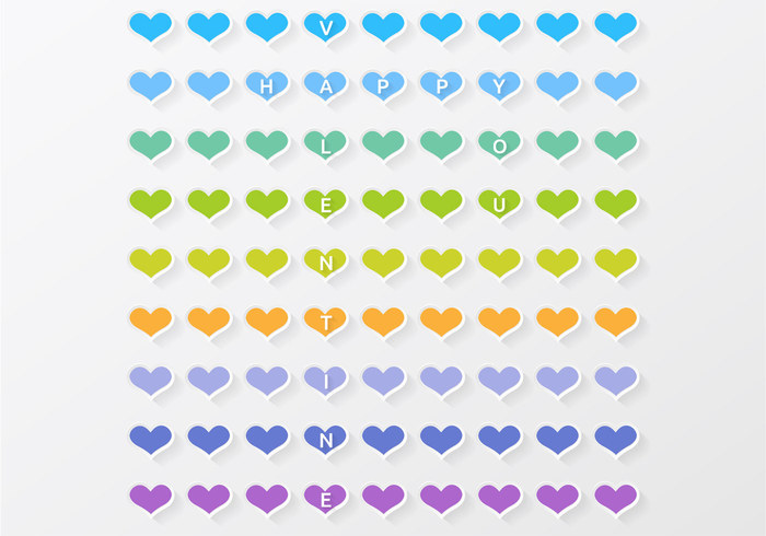 Colorful Heart Valentine PSD Background Colorful Heart Valentine PSD Background