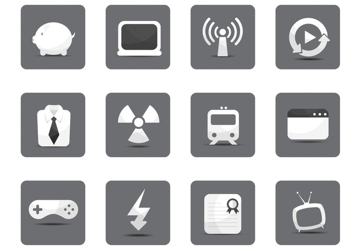 White Miscellaneous Icon PSD Pack White Miscellaneous Icon PSD Pack