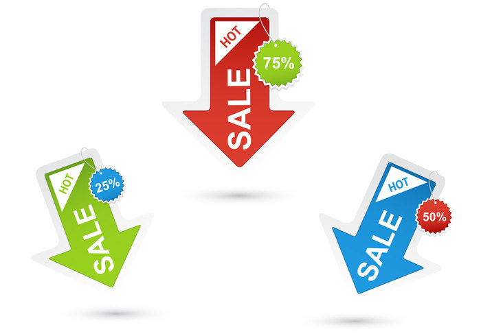Sale Arrow PSD Pack Sale Arrow PSD Pack