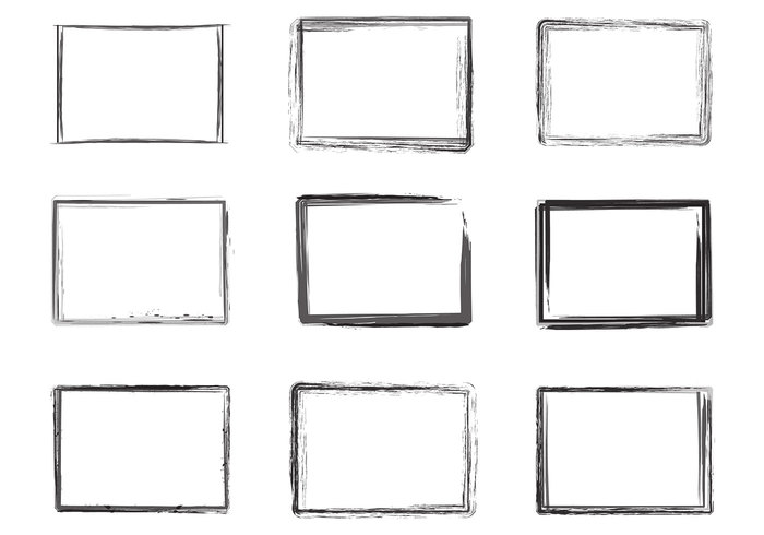 Ink Borders PSD Set Ink Borders PSD Set