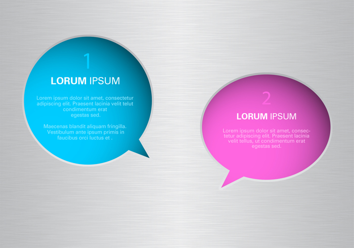 Speech Bubbles on Brushed Metal PSD Pack Speech Bubbles on Brushed Metal PSD Pack