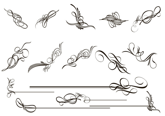 Calligraphy Flourish Brushes Pack Calligraphy Flourish Brushes Pack