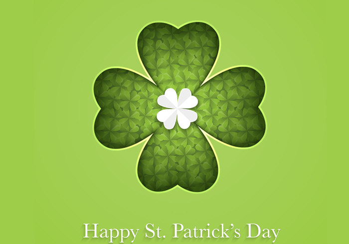 Cutout Clover Happy St Patrick's Day PSD Cutout Clover Happy St Patrick's Day PSD