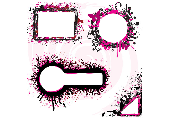 Grunge Splatter Banner PSD Pack Grunge Splatter Banner PSD Pack