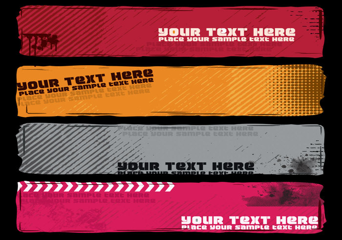 Urban Grunge Banner PSD Pack Urban Grunge Banner PSD Pack