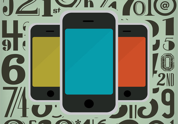 Smart Phone Number Background PSD Smart Phone Number Background PSD