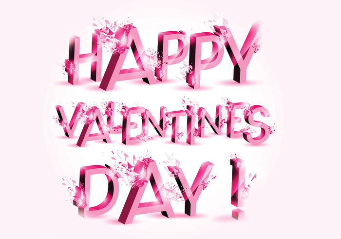 3D Explosion Valentine's Day PSD 3D Explosion Valentine's Day PSD