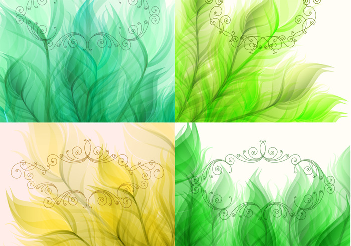 Swirly Frame Leaf Backgrounds PSD Swirly Frame Leaf Backgrounds PSD