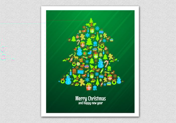 Green Christmas Tree PSD Background Green Christmas Tree PSD Background