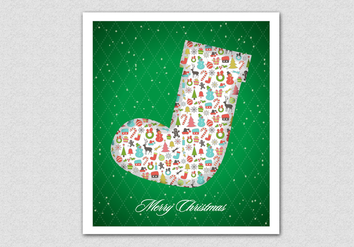 Green Patterned Christmas Stocking PSD Background Green Patterned Christmas Stocking PSD Background