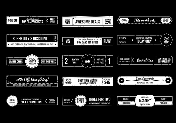 Retro Banners PSD Collection Retro Banners PSD Collection
