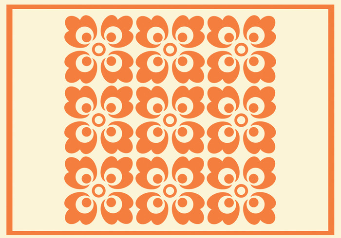 Orange Floral Photoshop Pattern Orange Floral Photoshop Pattern