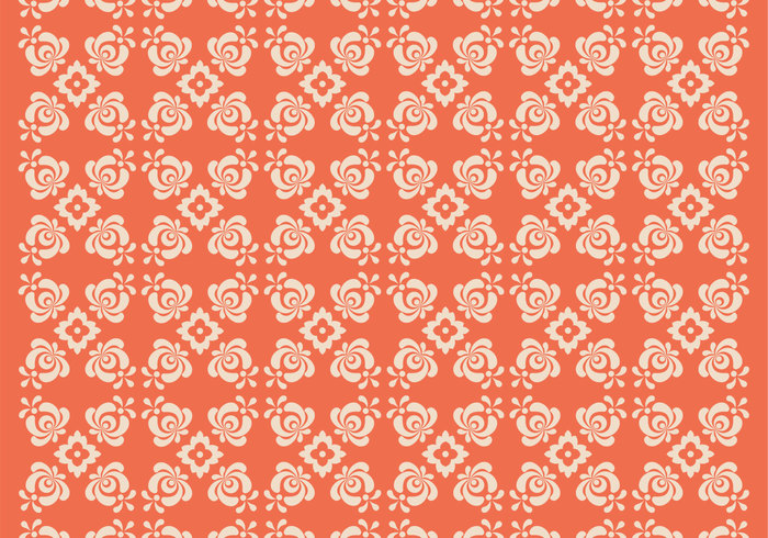 Orange Floral Photoshop Pattern Two Orange Floral Photoshop Pattern Two