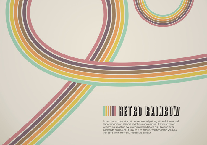 Retro Rainbow Line PSD Background Retro Rainbow Line PSD Background