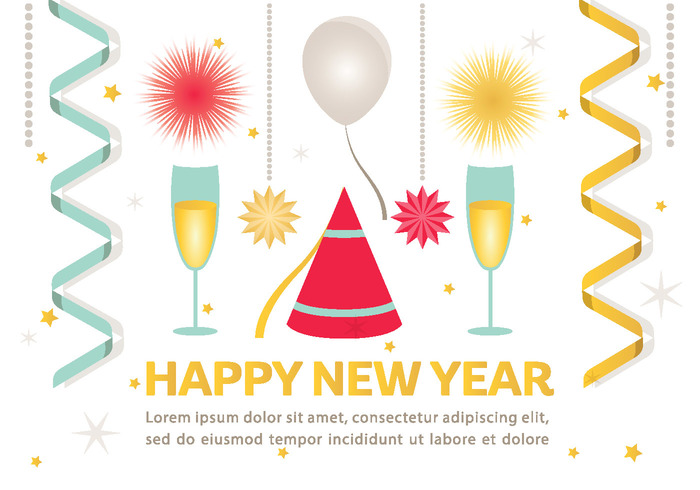 Happy New Year PSD Background Happy New Year PSD Background
