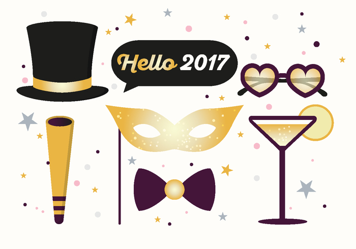 Hello 2017 New Year PSD Illustration Hello 2017 New Year PSD Illustration