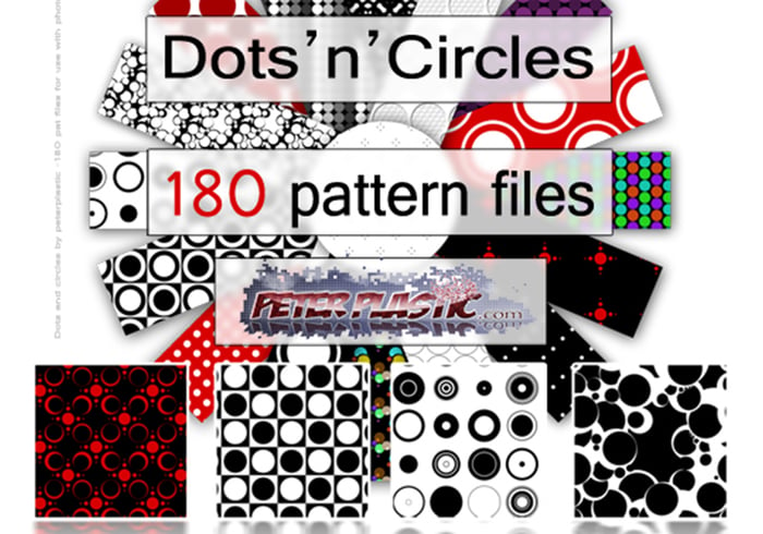 Pacote de padrões Dots &#39;n&#39; Circles