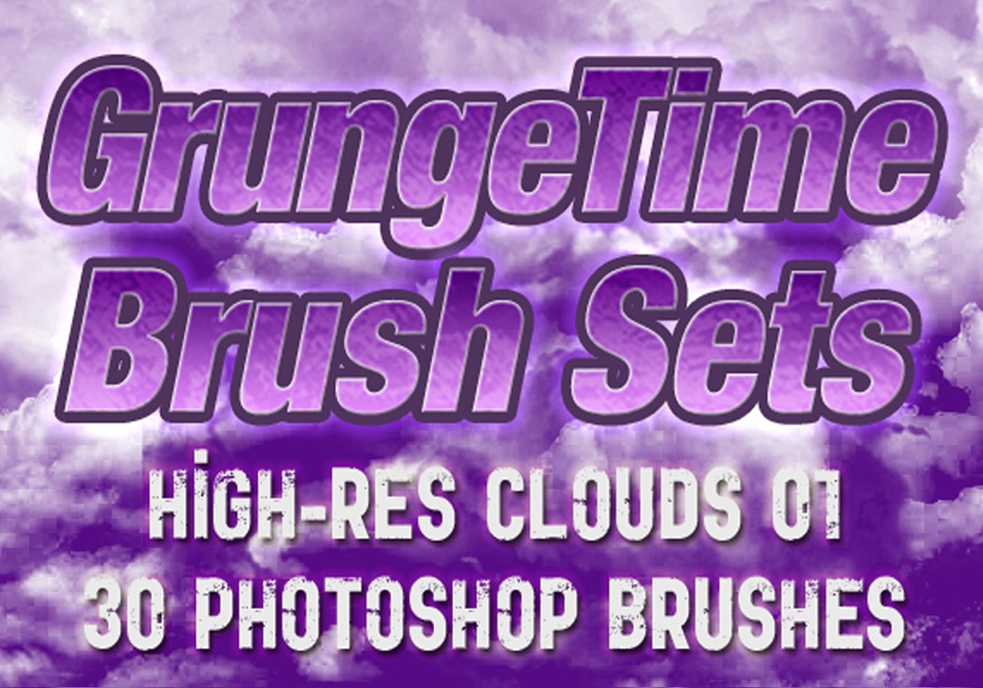 GrungeTime 30 HiRes Cloud Brushes Free Brushes at Brusheezy!