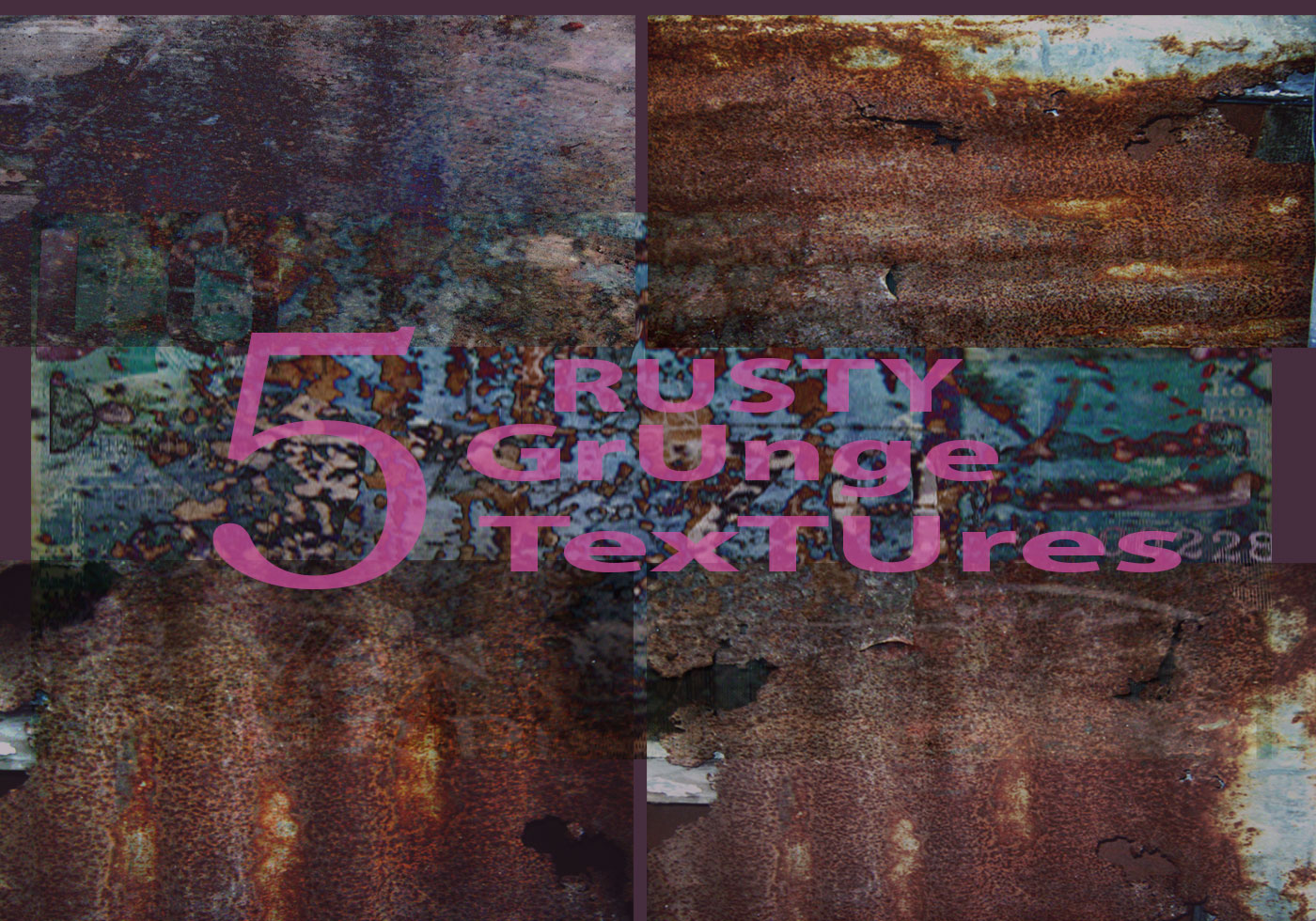 5 Rusty Grunge Textures Free Brushes at Brusheezy!
