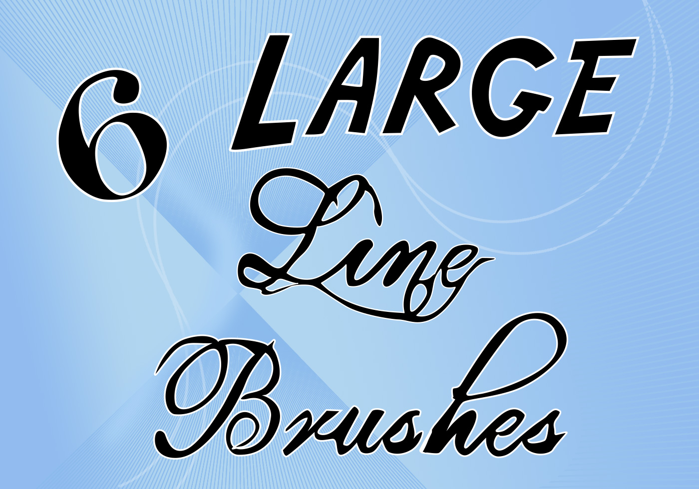 6 LARGE line brushes Free Brushes at Brusheezy!