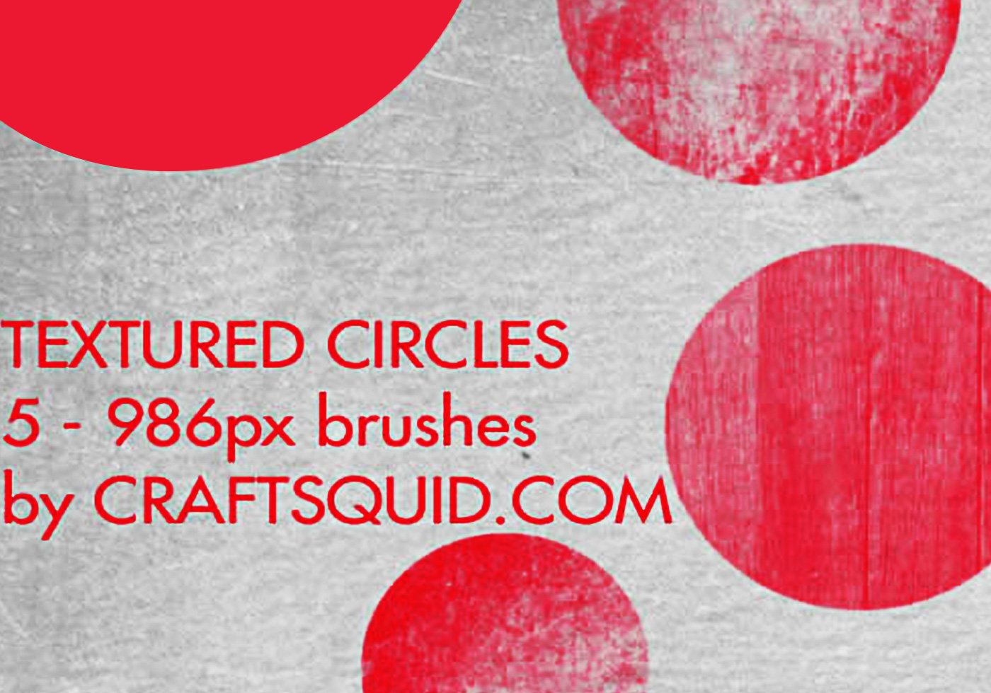 5 Grungy Textured Circles Free Brushes at Brusheezy!