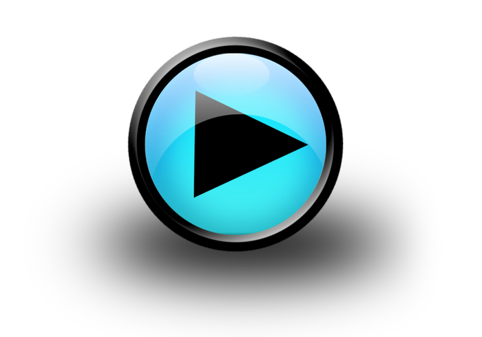 Bouton de lecture de Windows Media Player noir