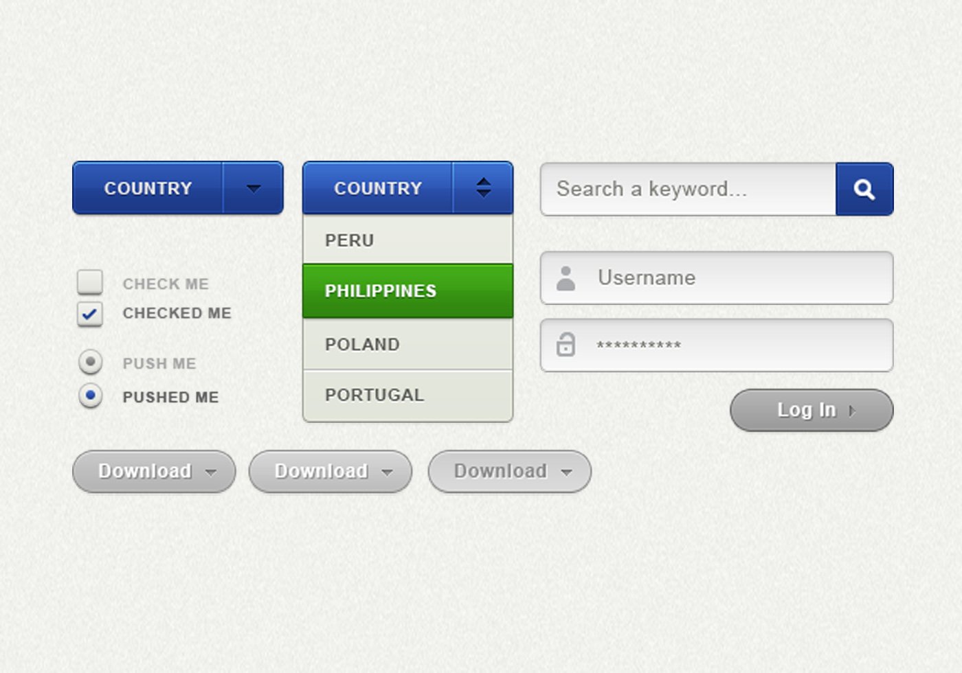Элементы сайта dropdown. Form elements. Form elements. Form elements. Male female account.