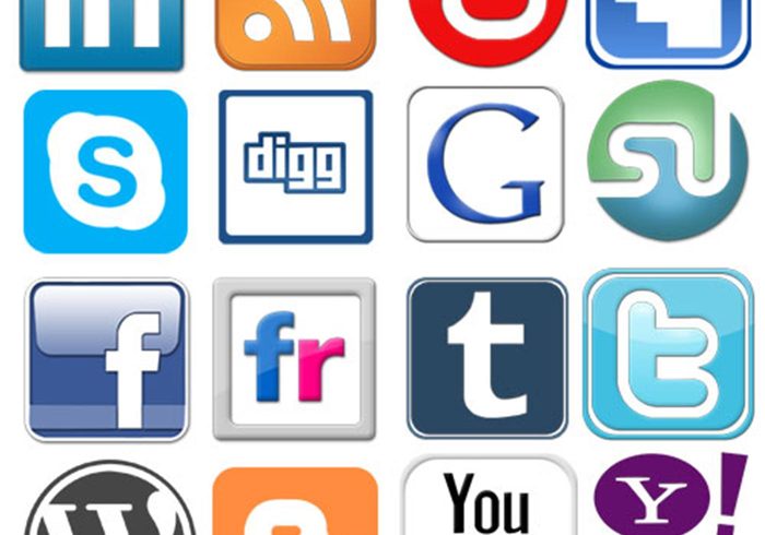 Formas de Logos de Redes Sociales