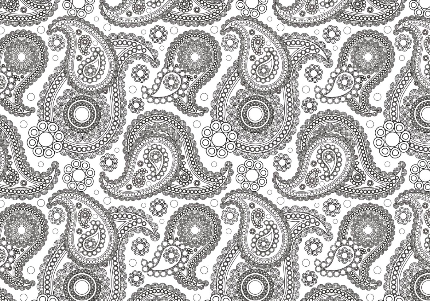 Black and White Paisley Pattern | Free Photoshop Patterns at Brusheezy!