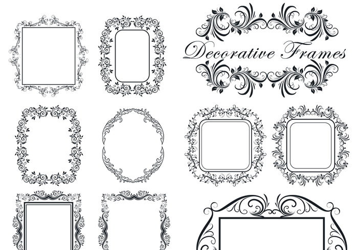 Decorative Frame Brushes