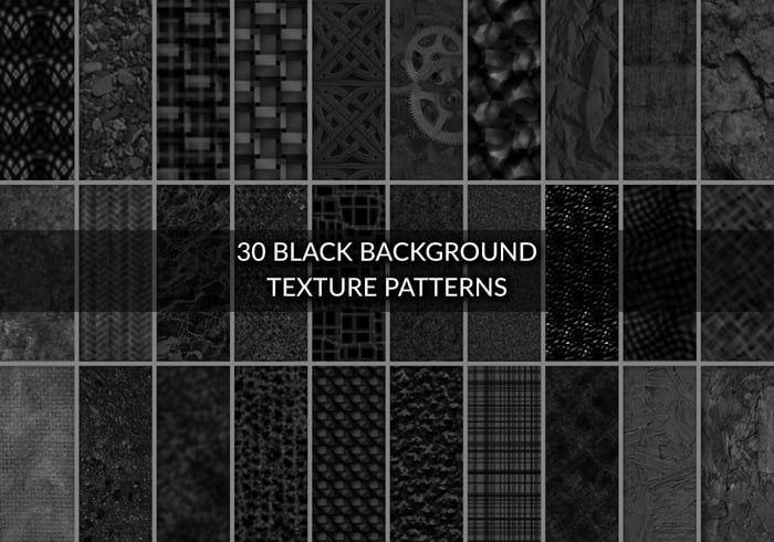 30 motifs de texture de fond noir