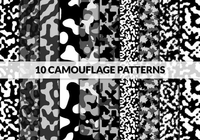 10 Camouflage Patterns