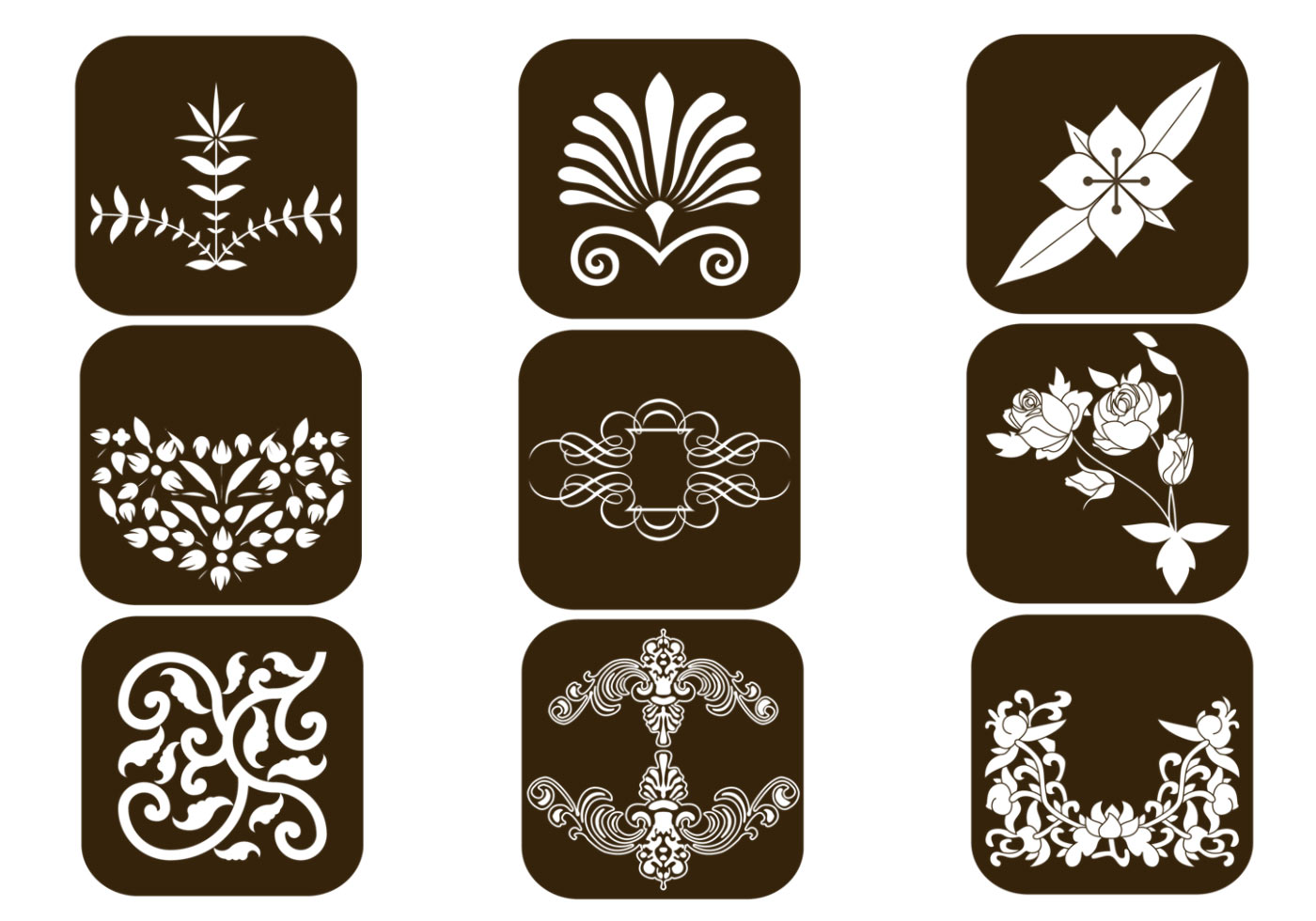 Floral Design Brush Elements Pack Free Brushes at Brusheezy!