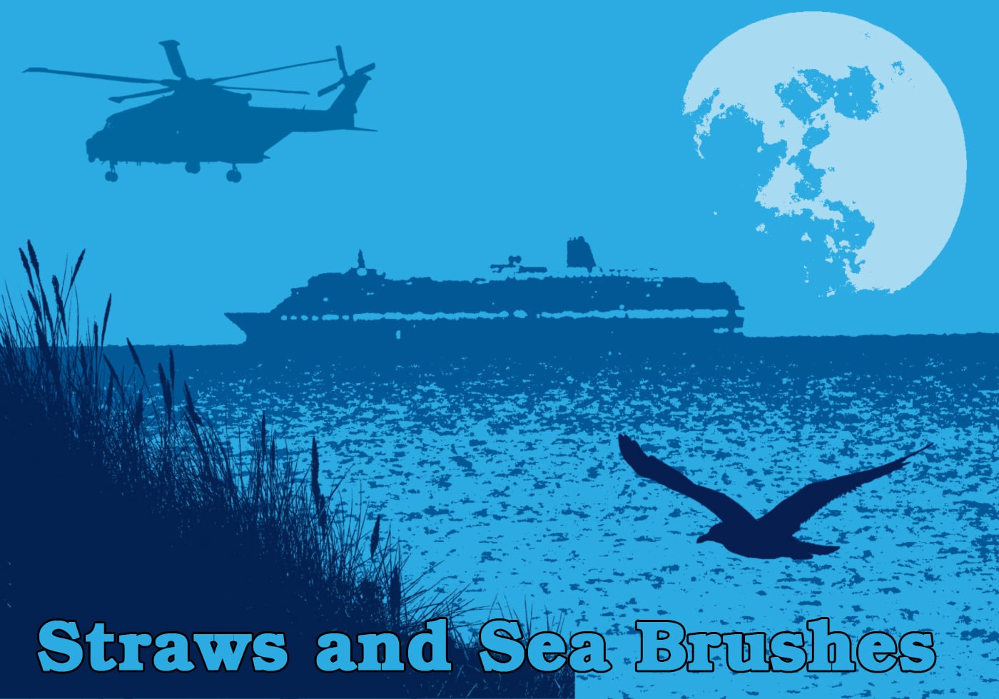 Straws and Sea Brushes Free Brushes at Brusheezy!