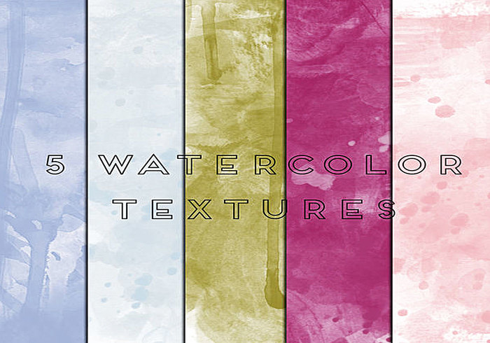 5 Haute Res Texture Aquarelle Fond JPEG