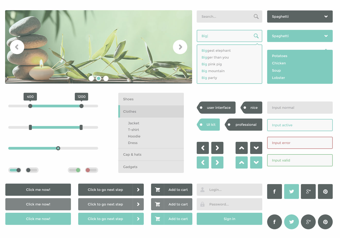 Glacier UI PSD Kit - Free Photoshop Brushes at Brusheezy!