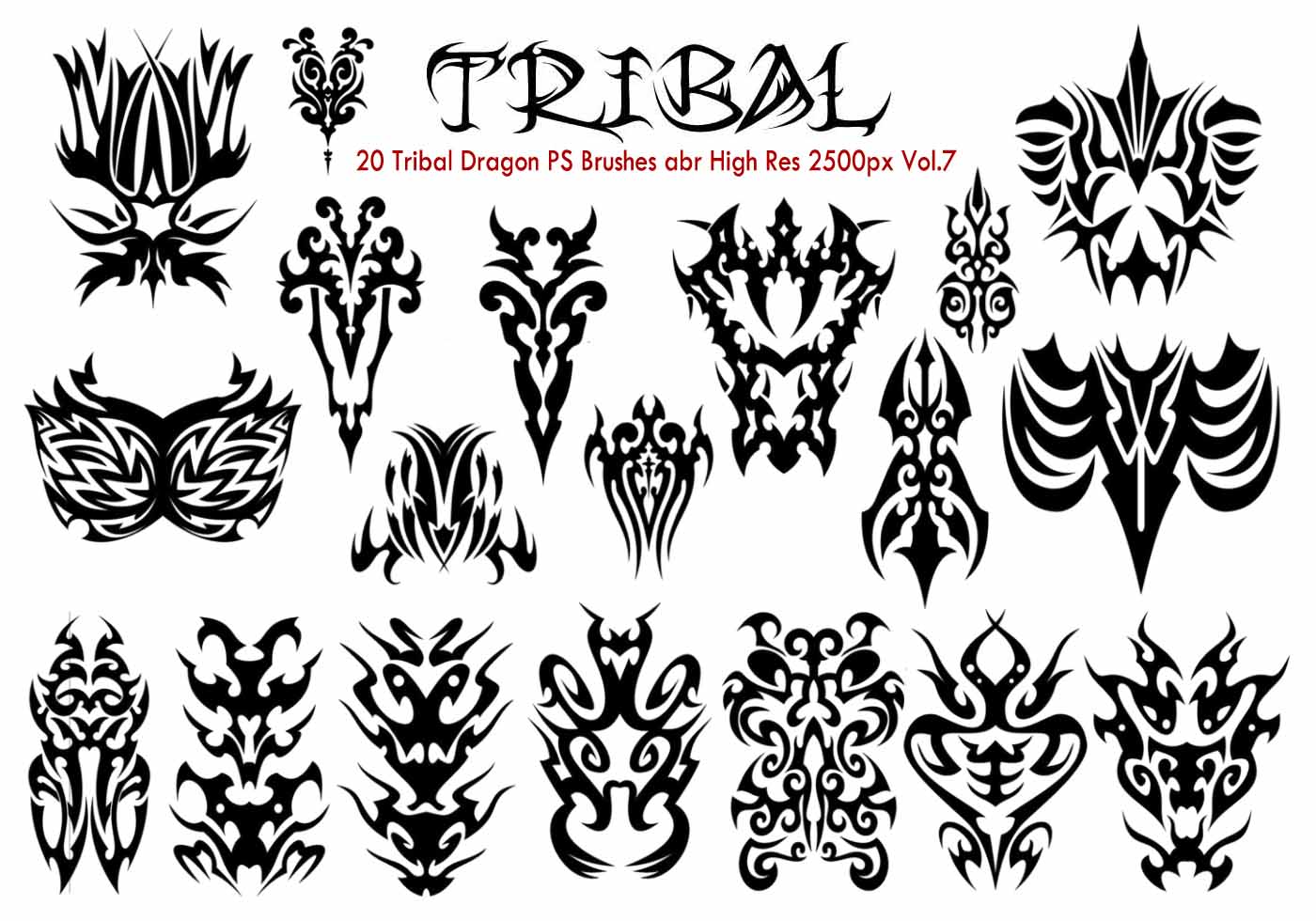 Tribal PS Brushes Vol.7 Free Brushes at Brusheezy!