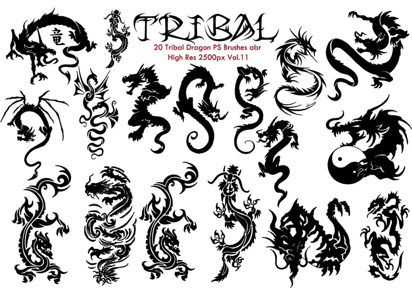 Tribal Tattoo Photoshop Brush