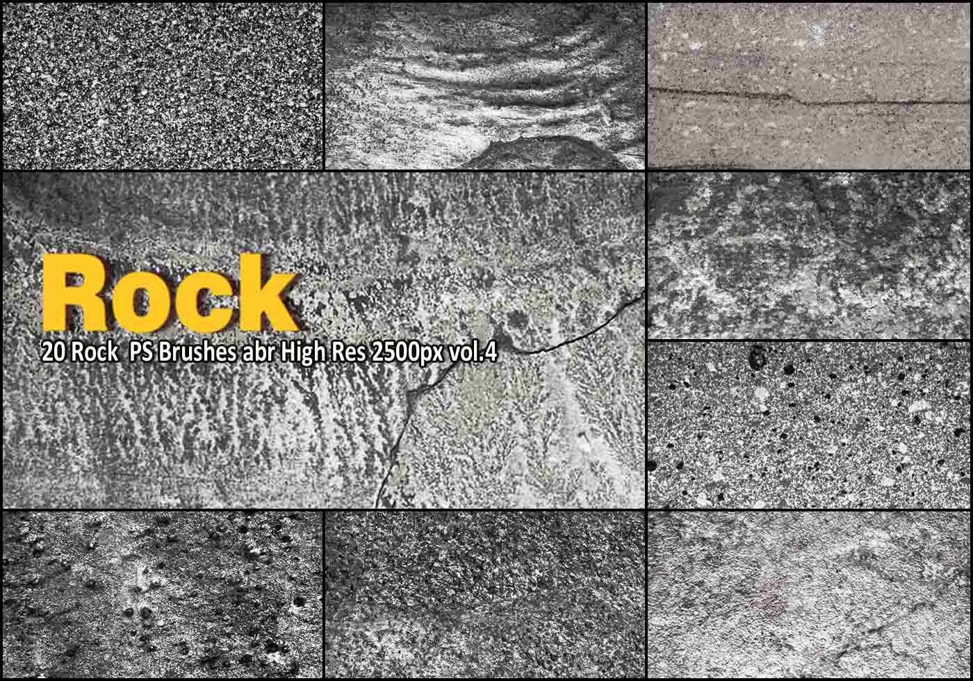 Rock Texture PS Brushes abr vol.4 Free Brushes at Brusheezy!