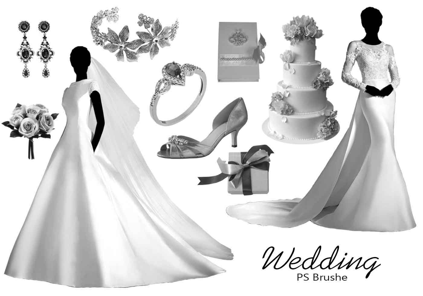 20 Wedding PS Brushes abr. vol.9 Free Brushes at Brusheezy!