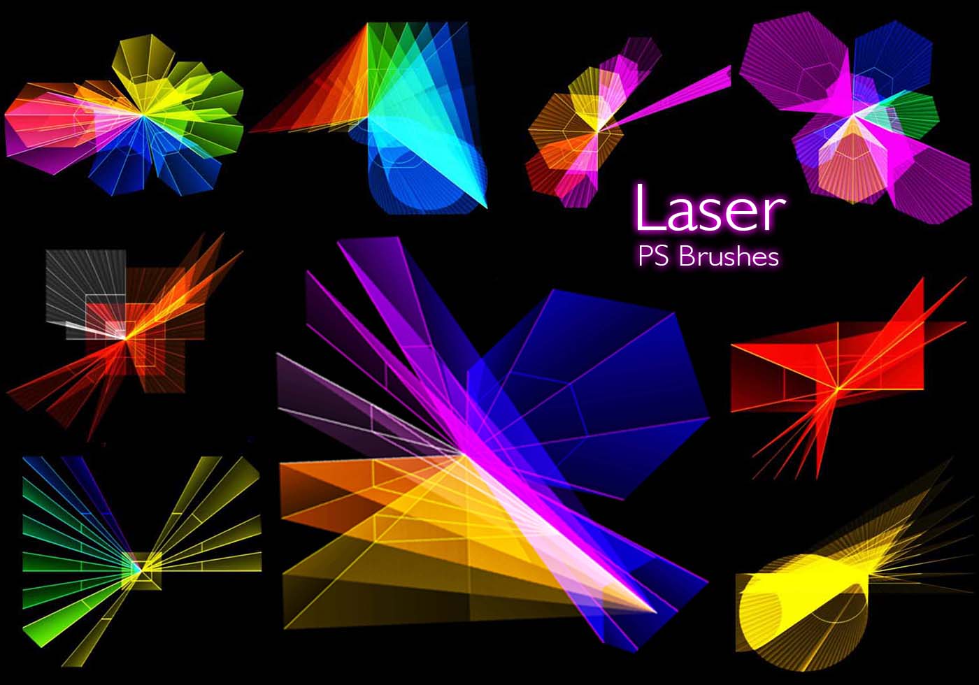 20 Laser PS Brushes abr. vol.9 Free Brushes at Brusheezy!