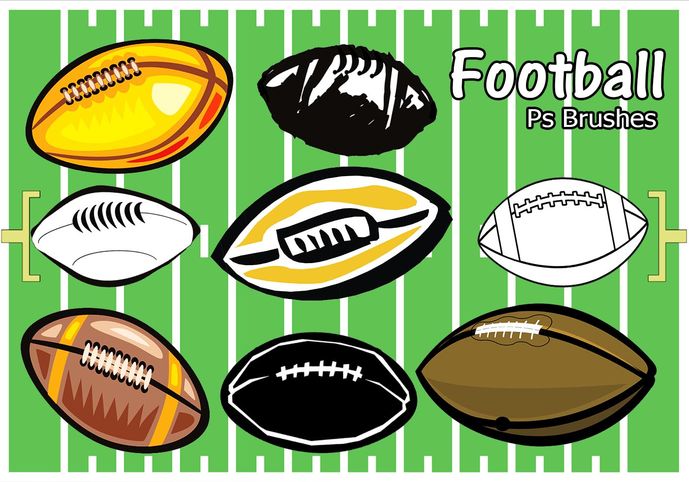 20 Football Ps Brushes abr. vol 9 Free Brushes at Brusheezy!
