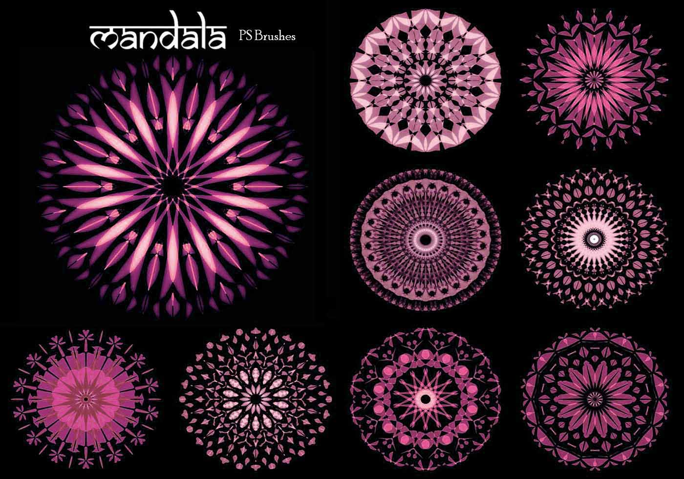 20 Mandala PS Brushes abr. vol.11 Free Brushes at Brusheezy!
