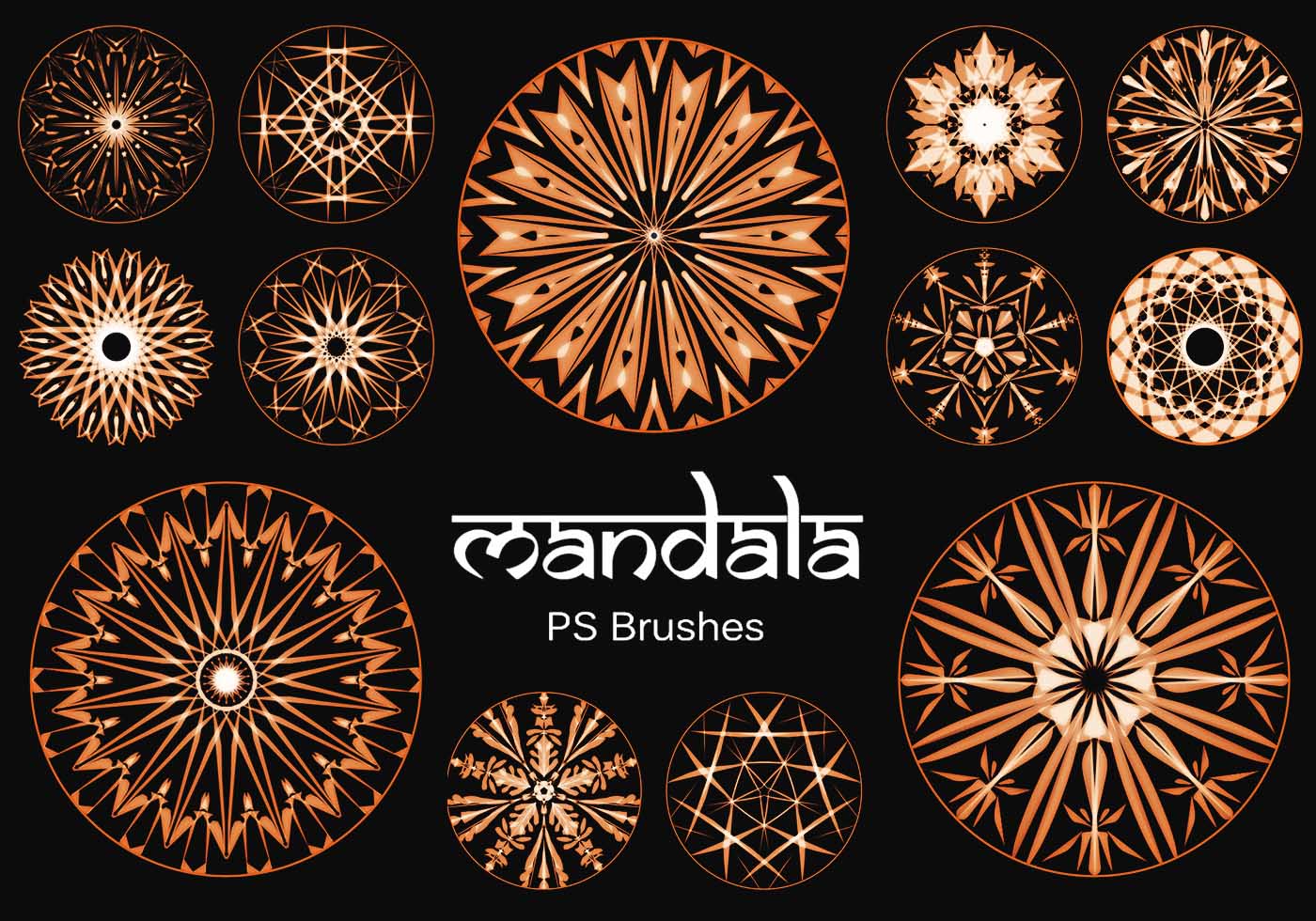 20 Mandala PS Brushes abr. vol.17 Free Brushes at Brusheezy!
