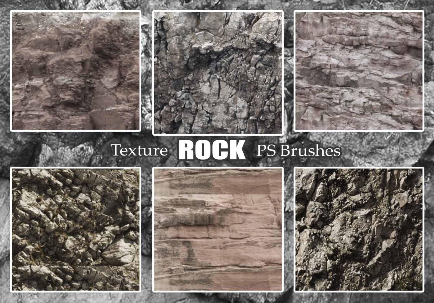 20 Rock Texture PS Brushes abr vol.24 Free Brushes at