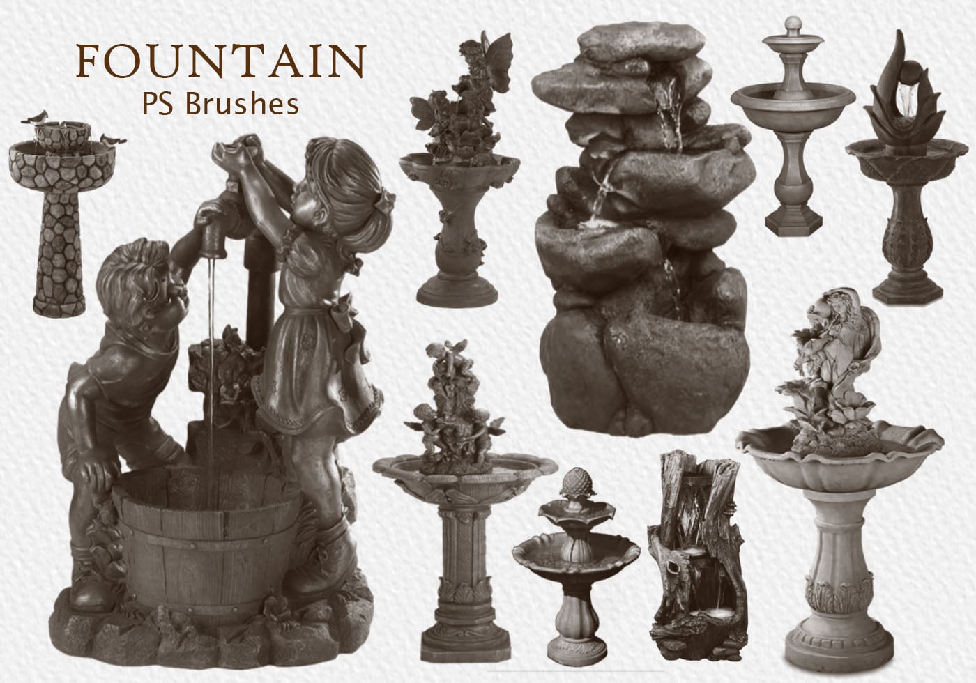 20 Fountain PS Brushes.abr vol.4 Free Brushes at Brusheezy!