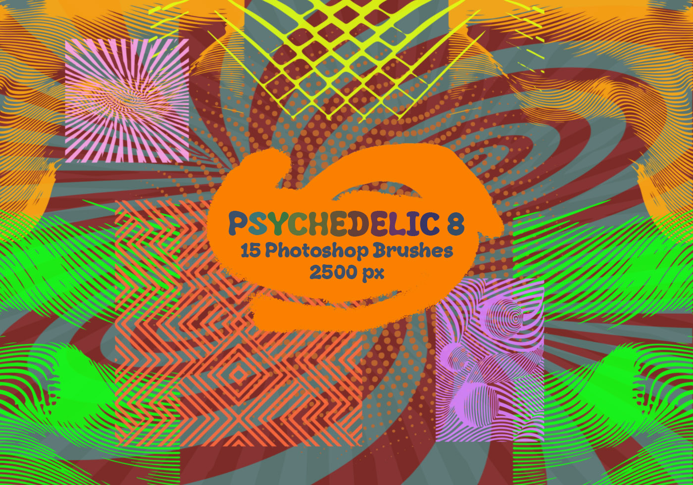 Psychedelic Brushes 8 Free Brushes at Brusheezy!